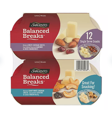Sargento Balanced Breaks, Variety Snack Pack (12 ct.)