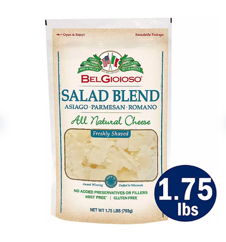 BelGioioso All Natural Shaved Salad Blend (1.75 lbs.)