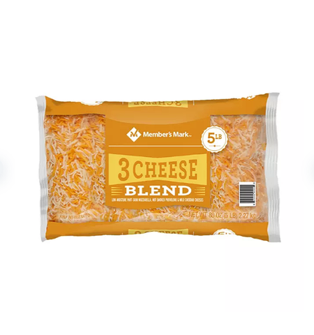 Member's Mark Standard Shredded 3 Cheese Blend (5 lbs.)