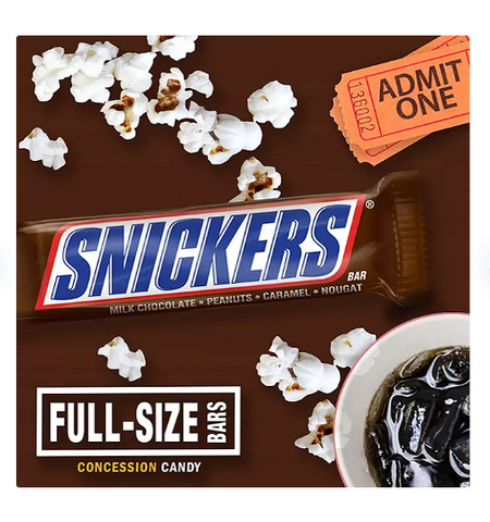 Snickers Milk Chocolate Candy Bars Full Size Bulk Pack (1.86 oz., 48 ct.)