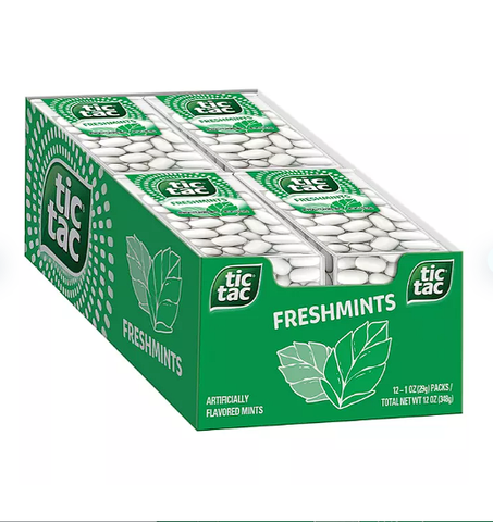 Tic Tac Freshmint Breath Mints, Stocking Stuffer (12 ct.)
