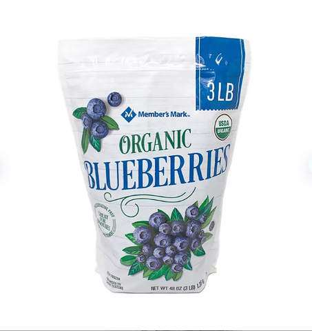 Member's Mark Organic Blueberries, Frozen (3 lbs.)