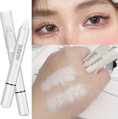 3 colors Pearly Matte Sparkle Eyeshadow Stick for Highlighting and Brightening Eyes - Easy to Apply and Long-Lasting