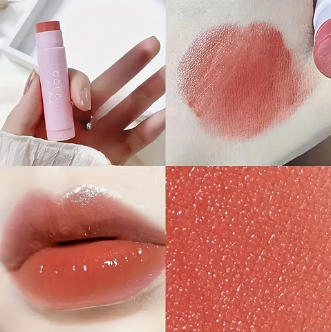 HAIPINK Tinted Moisturizing Lip Balm Lipstick Nourishing Hydrating Fade Lip Lines Anti-dry Cracking Daily Natural Gloss For Dry Lips Reduce Lip Lines