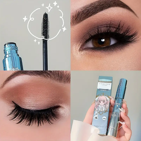 Sun Flower Curling Mascara - Lengthening, Thickening, Smudge-Proof, Long-Lasting, Fiber Cover Box Included