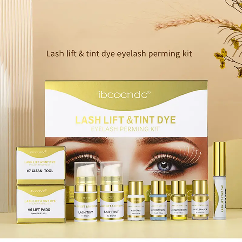 Keratin Eyelash Lift And Tint Dye Kit, Curler Set Lash Perm Lifting Eyelash Dye Combination Set Eyelashes Makeup Tools
