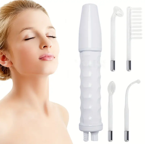 4-in-1 High Frequency Electrode Wand Facial Skin Care Spa Massager Device