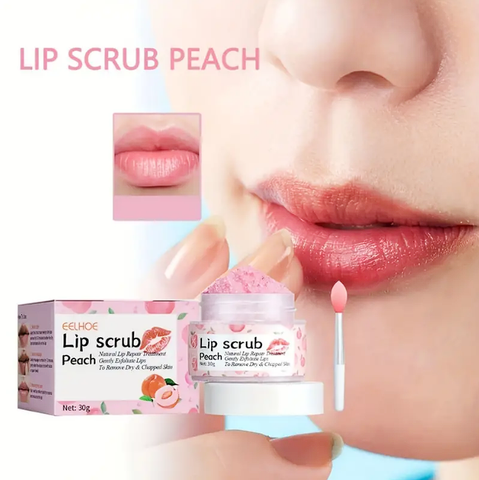 Peach Lip Scrub Exfoliating Fade Lip Lines Removing Dead Skin Moisturizing Care Makeup