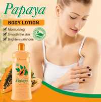 20.29oz Papaya Hand & Body Lotion With Vitamin E, Moisturizes And Hydrates, Rejuvenates Body Skin, Giving You A Radiant Glow