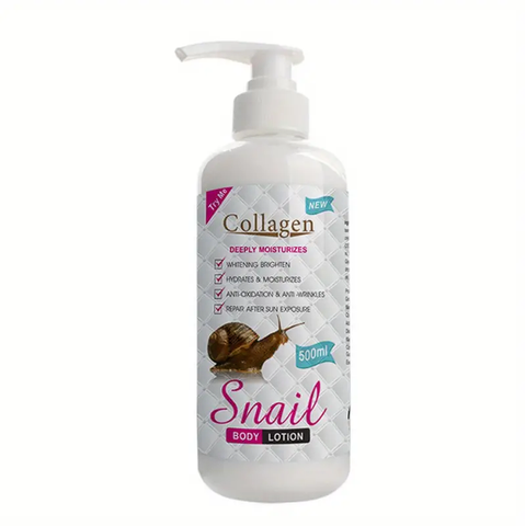 16.91oz Snail Collagen Body Lotion Moisturizes And Rejuvenates The Skin, Nourishes And Softens The Skin, Moisturizes The Skin