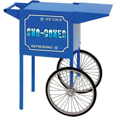 Paragon 3080030 Small Snow Cone Cart w/ Storage, Blue