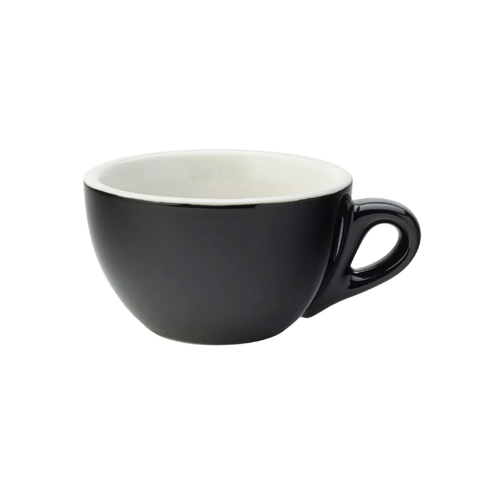 Steelite UCT8095 7 oz Utopia Barista Cappuccino Cup - Porcelain, Black. Case of 48