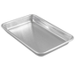 Winco ALXP-0609 1/8 Eighth Size Bun / Sheet Pan - 9 1/2" x 6 1/2", 16 gauge Aluminum