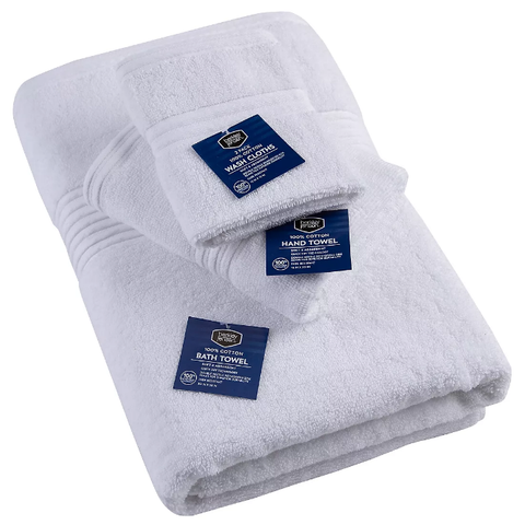 Berkley Jensen Cotton Hand Towel - White