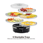 Elite Gourmet 5-Tier Digital Food Dehydrator - Black