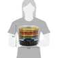 Elite Gourmet 5-Tier Digital Food Dehydrator - Black