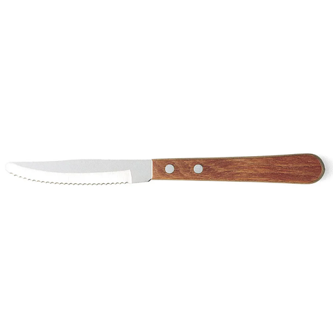 Walco 960527 8 1/6" Steak Knife with Pakka Wood Handle & Stainless Steel Blade