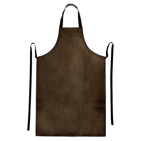 Winco BAW-2740BN Vinyl Dishwashing Apron - 40" x 27 1/2", Brown