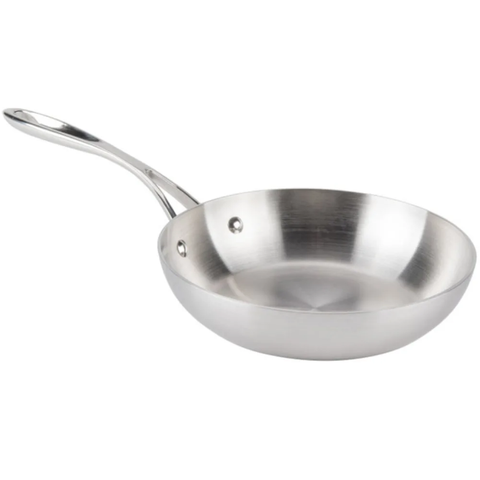 Vollrath 49416 8" Miramar® Stainless Steel Display Cookware Saute Pan - Induction Ready