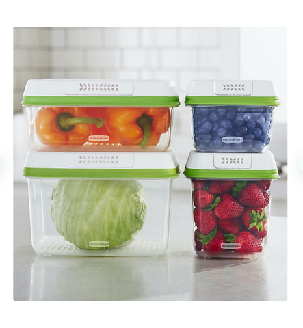 FreshWorks Food Storage Containers, 8-Piece Set