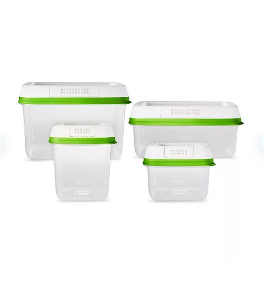 FreshWorks Food Storage Containers, 8Piece Set Openbax