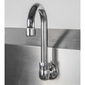 John Boos PBHS-W-1410-KVMB Splash Mount Touchless Hand Sink, Gooseneck Spout, 1 Hole, 2 Side Splash, 14x10x5" Bowl