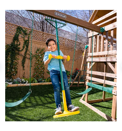 KidKraft Pogo Swing Playset/Swing Set Accessory, Yellow Openbax