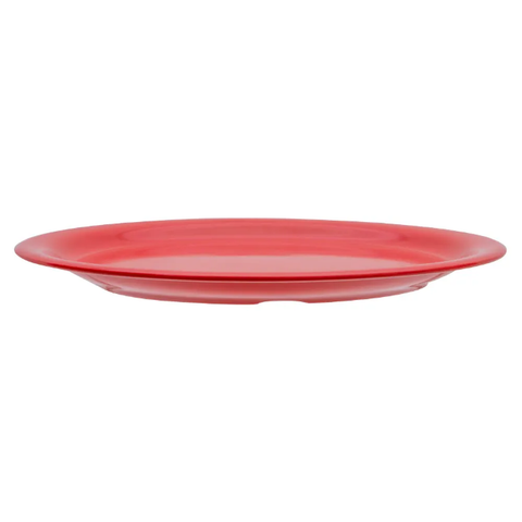 Carlisle KL20005 9" Melamine Dinner Plate, Red. 1 Dozen