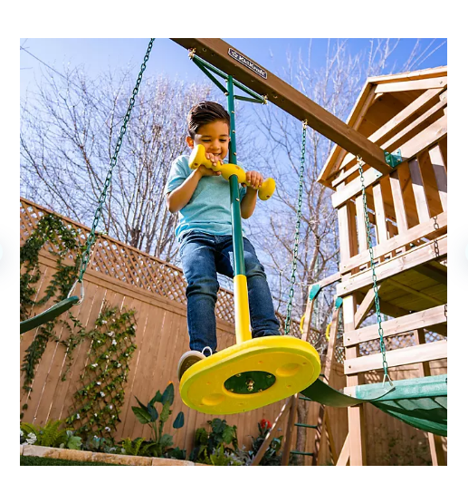 KidKraft Pogo Swing Playset/Swing Set Accessory, Yellow Openbax