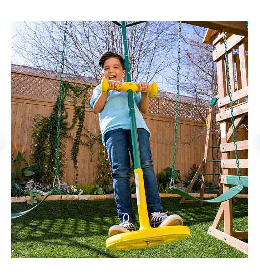 KidKraft Pogo Swing Playset/Swing Set Accessory, Yellow Openbax