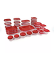 Rubbermaid 64-Piece TakeAlongs Food Storage Set with 30-Quart Storage Tote