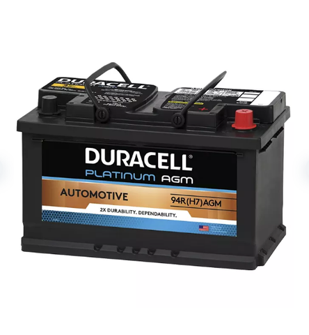 Duracell AGM Automotive Battery - Group Size 94R (H7)