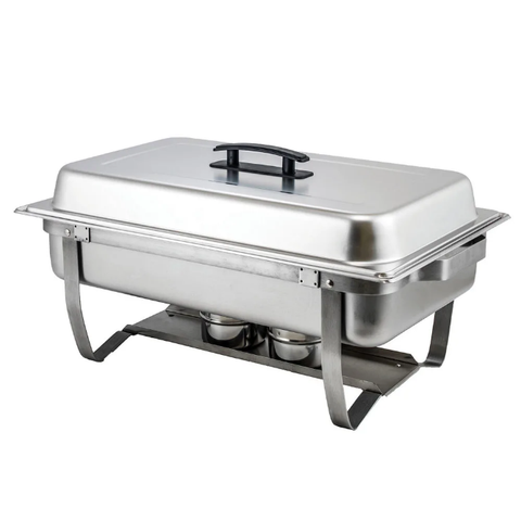 Winco C-4080 Full Size Chafer w/ Hinged Lid & Chafing Fuel Heat