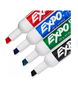 Expo - Low Odor Dry Erase Marker Starter Set, Assorted - 4 per Pack