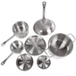 Vollrath 3822 Optio™ Deluxe Cookware Set (7) piece - Stainless Steel, Induction Ready