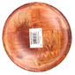 Tablecraft 206 6" Woven Wood Salad Bowl, Mahogany, Round Bottom, 4 Ply