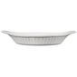 Browne 564011 8 oz. Porcelain, Oval, Lasagna Baking Dish, White