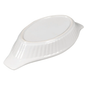 Browne 564011 8 oz. Porcelain, Oval, Lasagna Baking Dish, White