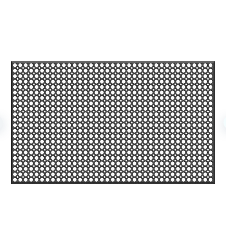 General Purpose WorkStep Floor Mat, Black (36" x 60" x .5")