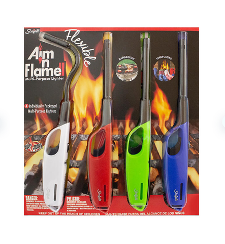 Scripto Aim 'N Flame MAX Multi-Purpose Lighter 4-Pack