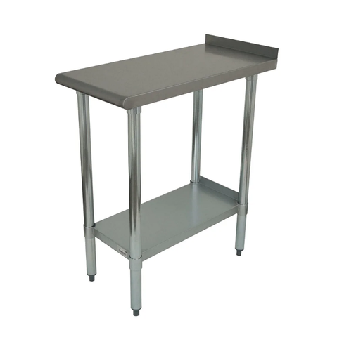 Advance Tabco FT-3015 Economy Equipment Filler Table - Galvanized Legs, Undershelf, 15x30