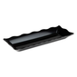 GET ML-87-BK Rectangular Display Tray, 17 1/2" x 6 3/4", Melamine, Black