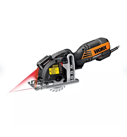 Worx Electric Corded Versacut Compact Circular Saw with Laser Technology