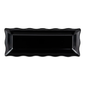 GET ML-87-BK Rectangular Display Tray, 17 1/2" x 6 3/4", Melamine, Black