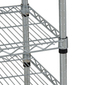StoreIt SI-UC-3-3618-CH 3 Level Wire Utility Cart w/ 600 lb Capacity - Flat Ledges, Chrome