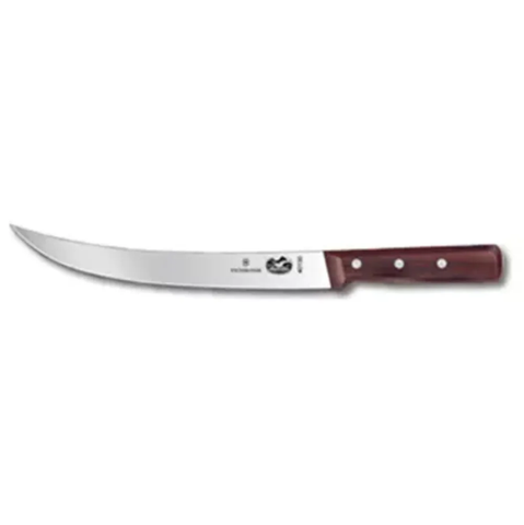 Victorinox - Swiss Army 5.7200.25-X1 Curved Breaking Knife w/ 10" Blade, Rosewood Handle
