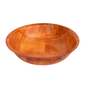 Tablecraft 207 7" Woven Wood Salad Bowl, Mahogany, Round Bottom, 4 Ply. 1 Dozen