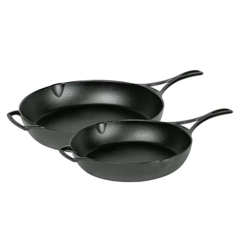 Lodge BL2SETA 2 piece Seasoned Skillet Set, Cast Iron