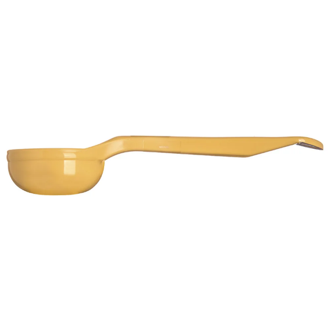 Carlisle 492104 1 oz Solid Portion Spoon w/ Flat Bottom, Plastic, Yellow