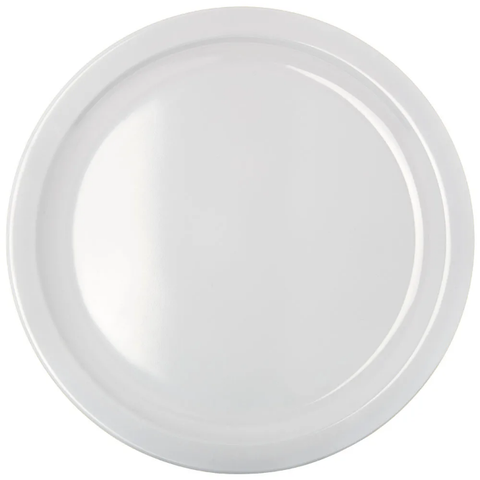 Carlisle KL11602 10" Melamine Dinner Plate, White. Case of 48